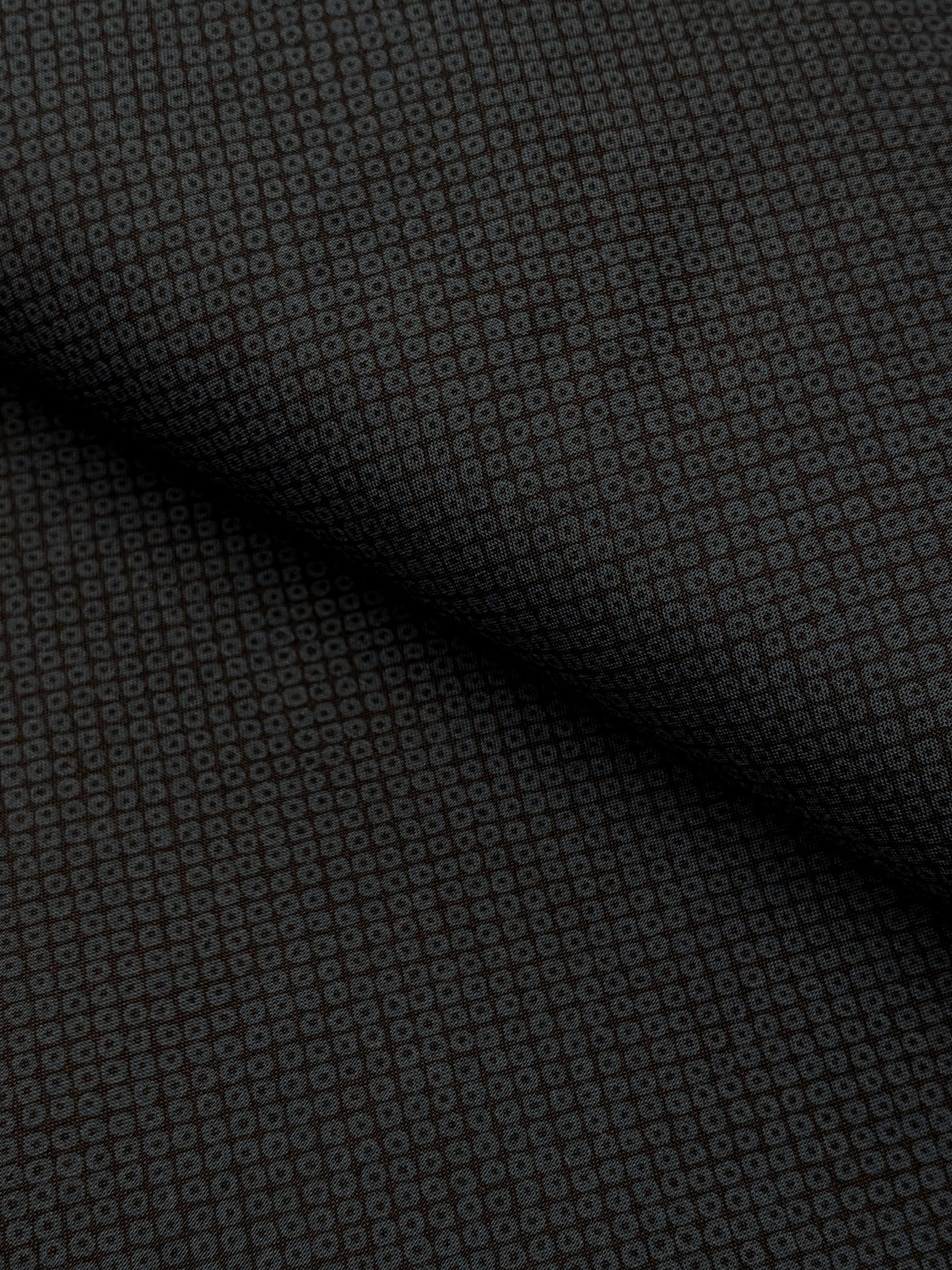 Sevenberry - Kanoko Dots Cotton Fabric - Dark Blue and Black