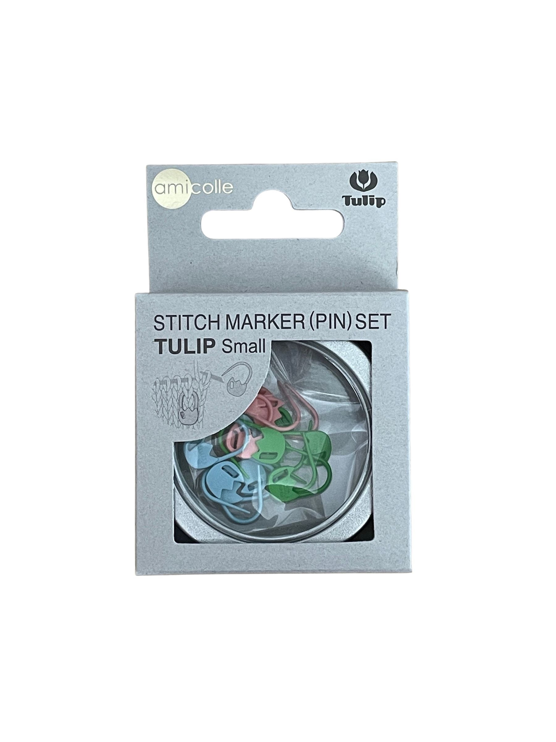 Tulip - Small "Tulip" Stitch Marker Set Pin Amicolle Knitting Accessories - Pink Blue Green