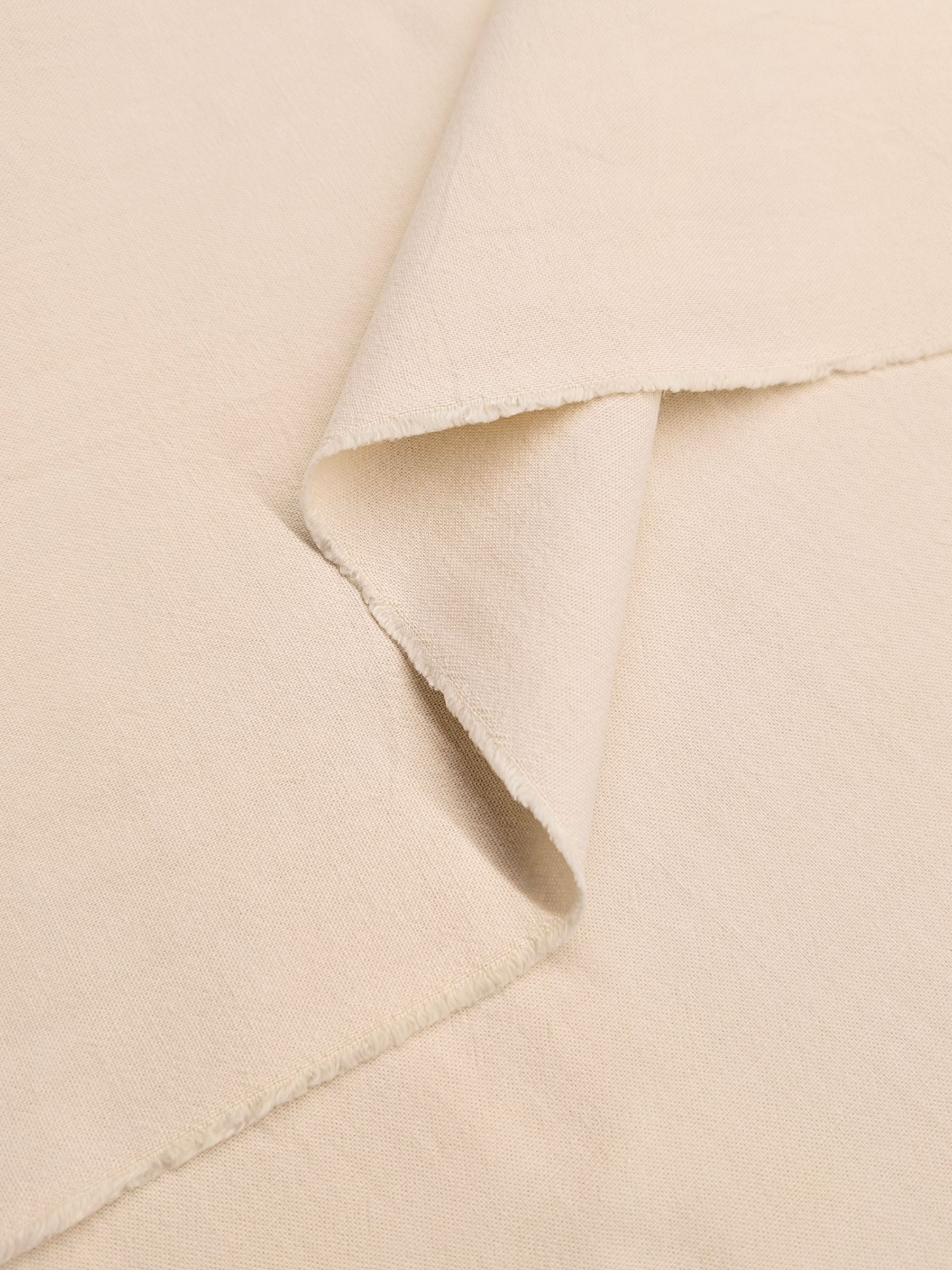 Cosmo - Cotton/Linen Canvas Fabric - Ecru