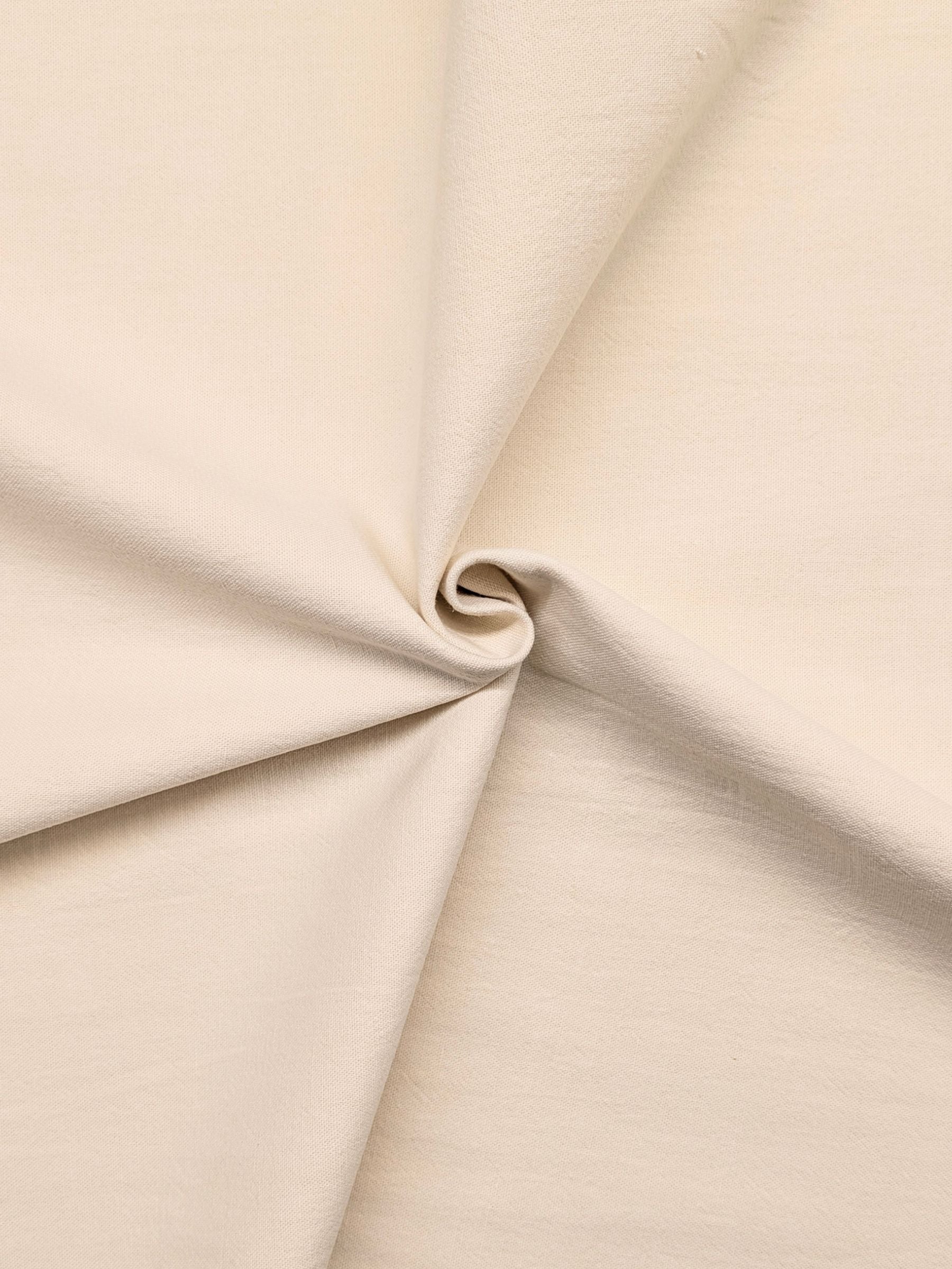 Cosmo - Cotton/Linen Canvas Fabric - Ecru