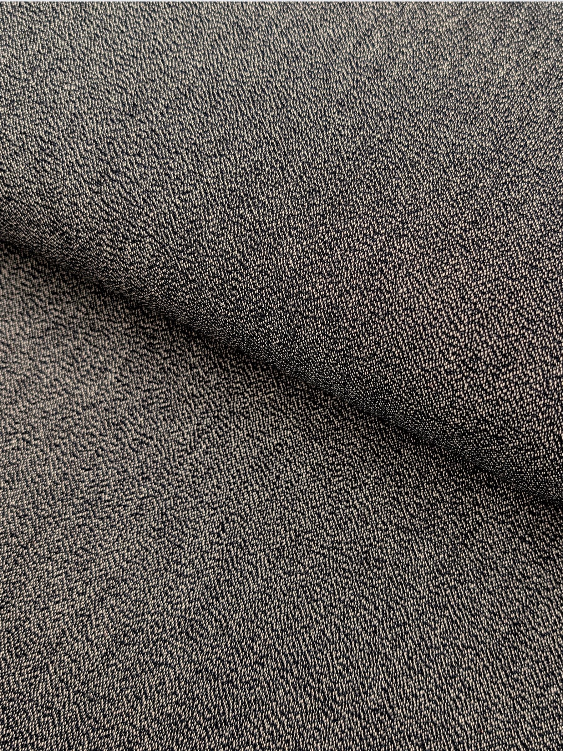 Cosmo - Heathered Yarn Dyed Cotton Fabric - Black