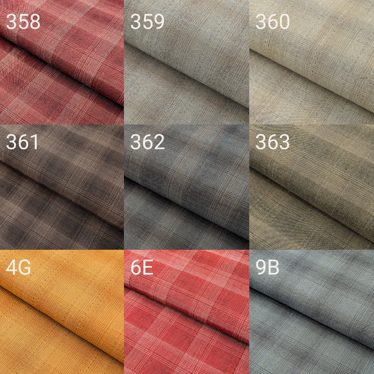 MYD - Glen Check Plaid Yarn Dyed Cotton Fabric - Burgundy