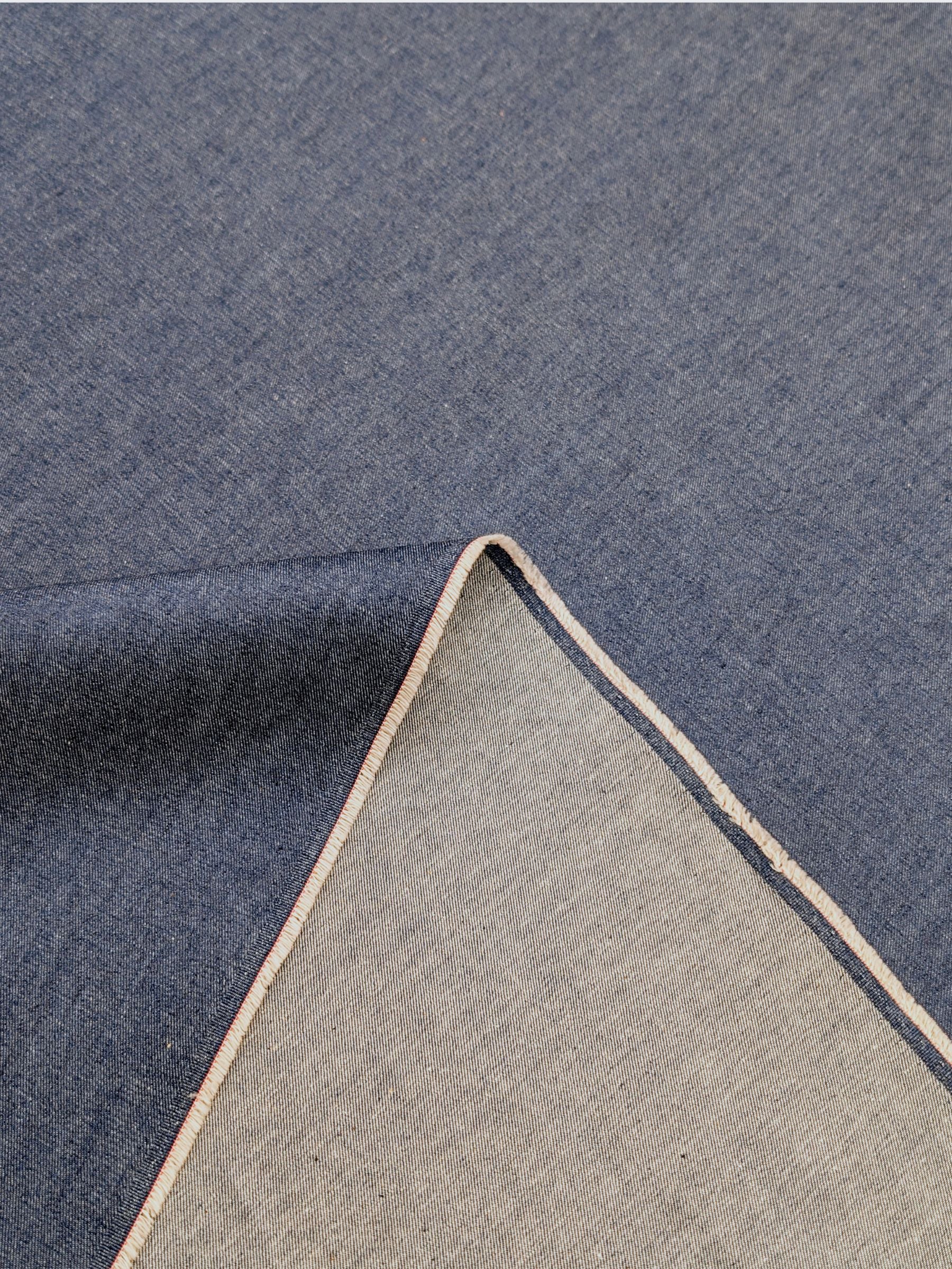 Kaihara Denim - Non-Stretch Japanese Cotton Twill Denim Fabric - 5 oz Medium Blue