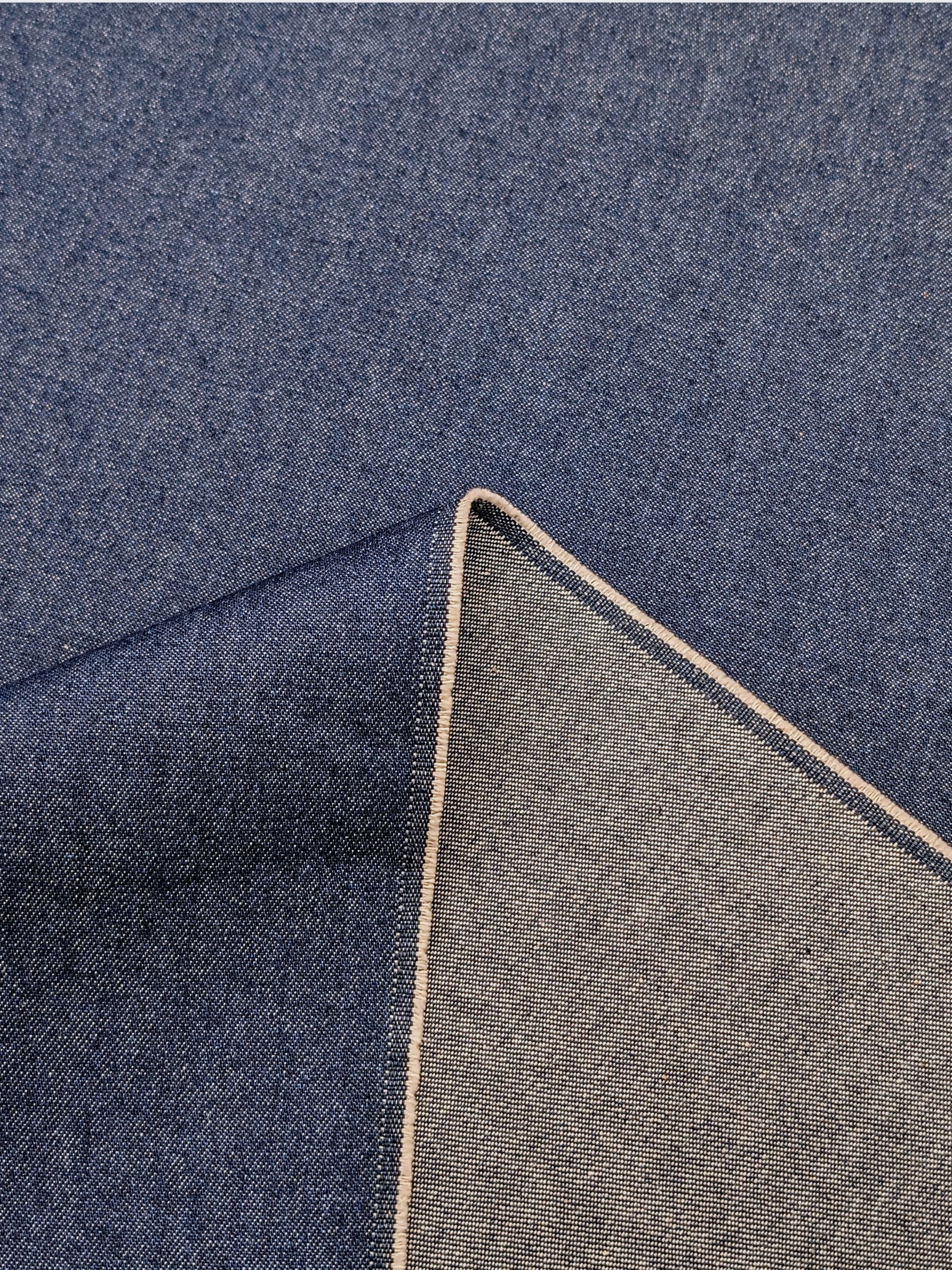 Kaihara Denim - Non-Stretch Japanese Cotton Twill Denim Fabric - 10 oz Medium Blue