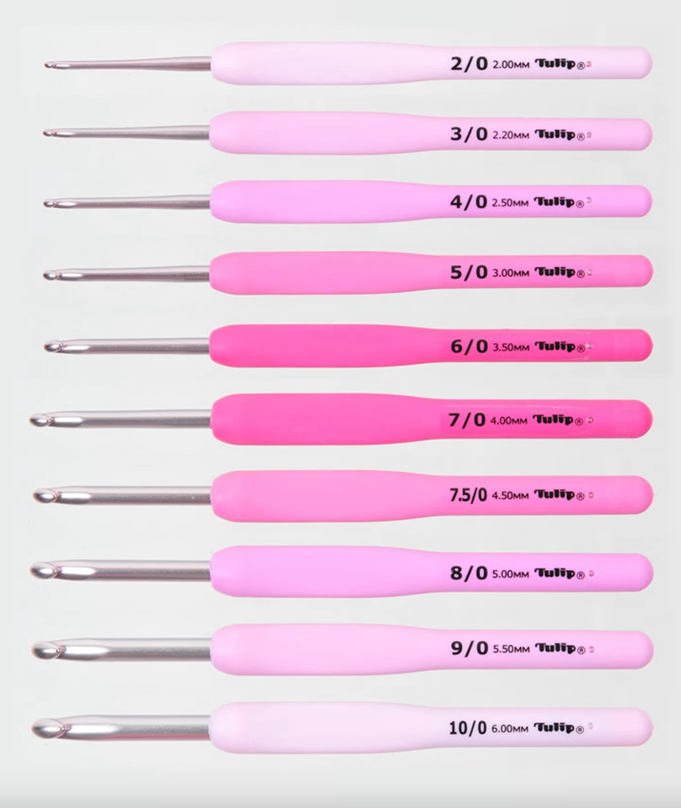 Tulip - Large Hooks Set "Etimo" Rose Cushion Grip Crochet Hooks - Pink