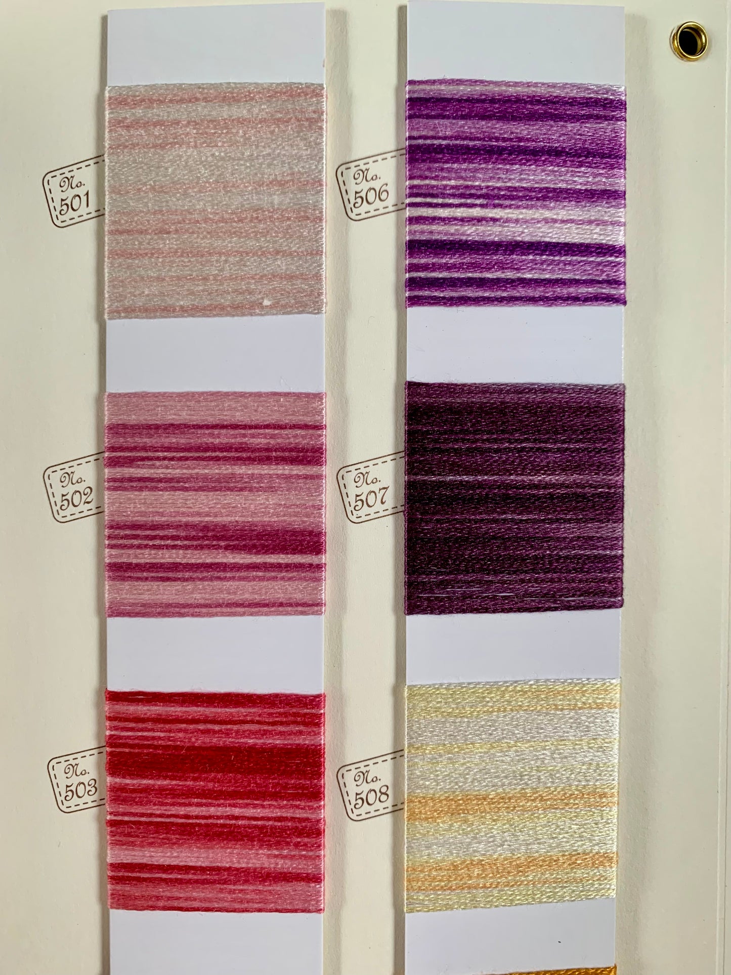 #501 Variegated soft pink Soie et Silk Embroidery Thread