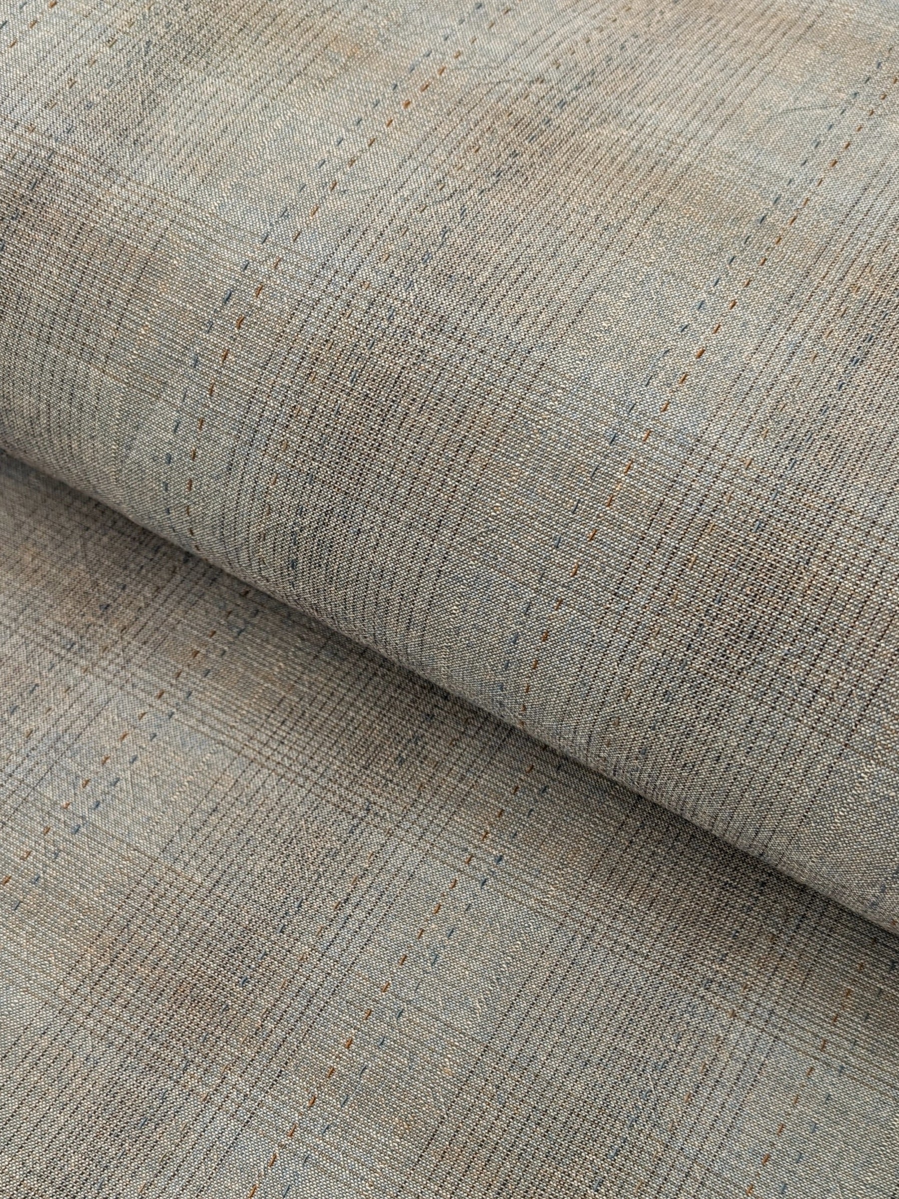 MYD - Glen Check Plaid Yarn Dyed Cotton Fabric - Pale Blue