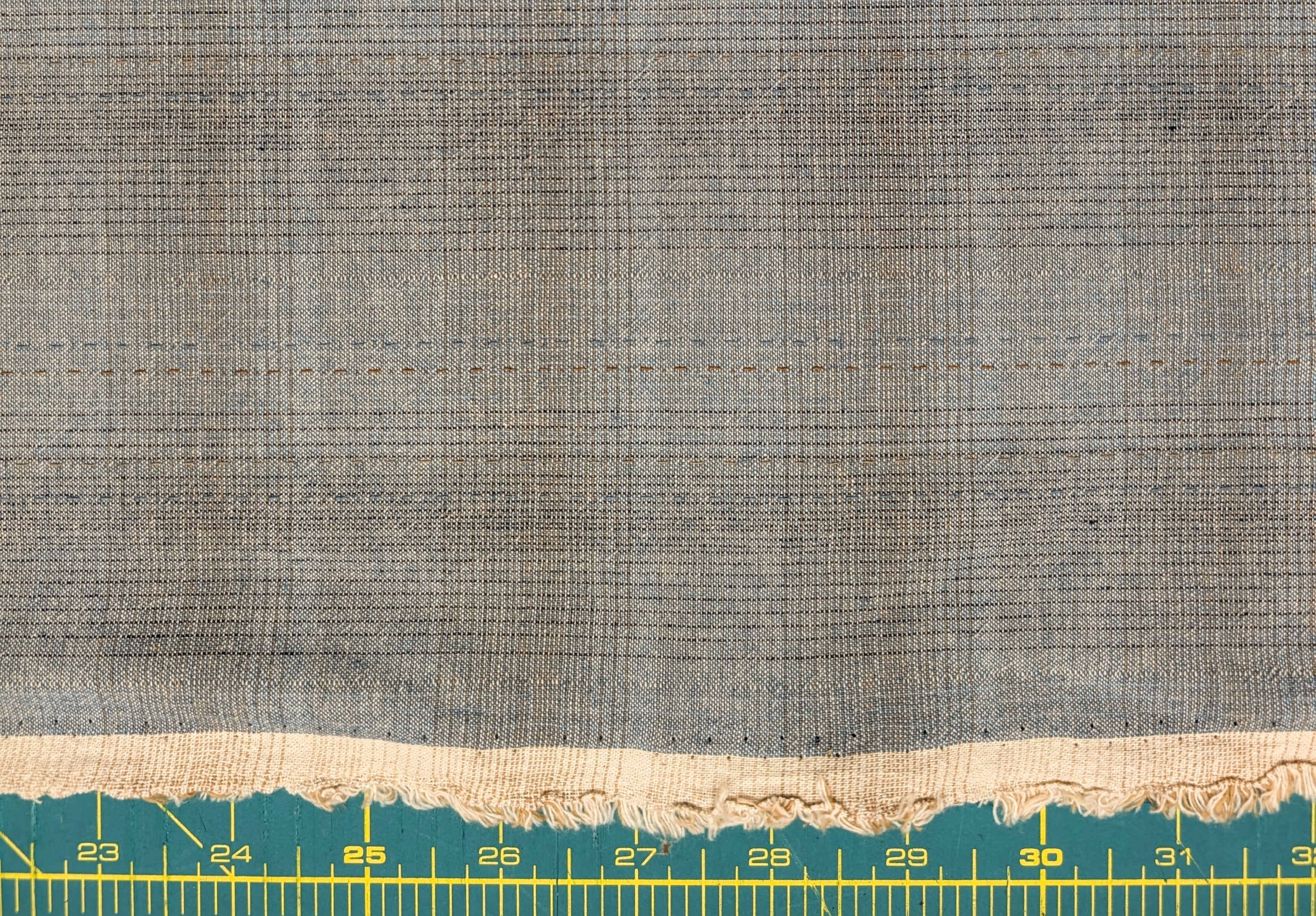 MYD - Glen Check Plaid Yarn Dyed Cotton Fabric - Pale Blue