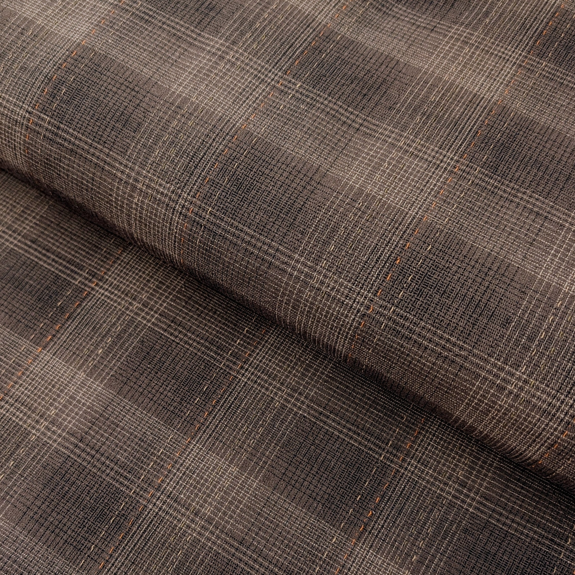 MYD - Glen Check Plaid Yarn Dyed Cotton Fabric - Gray