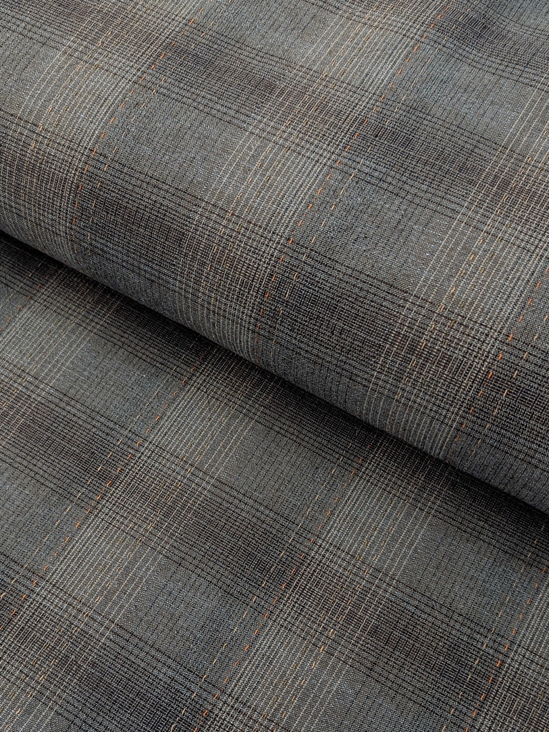 MYD - Glen Check Plaid Yarn Dyed Cotton Fabric - Dark Blue