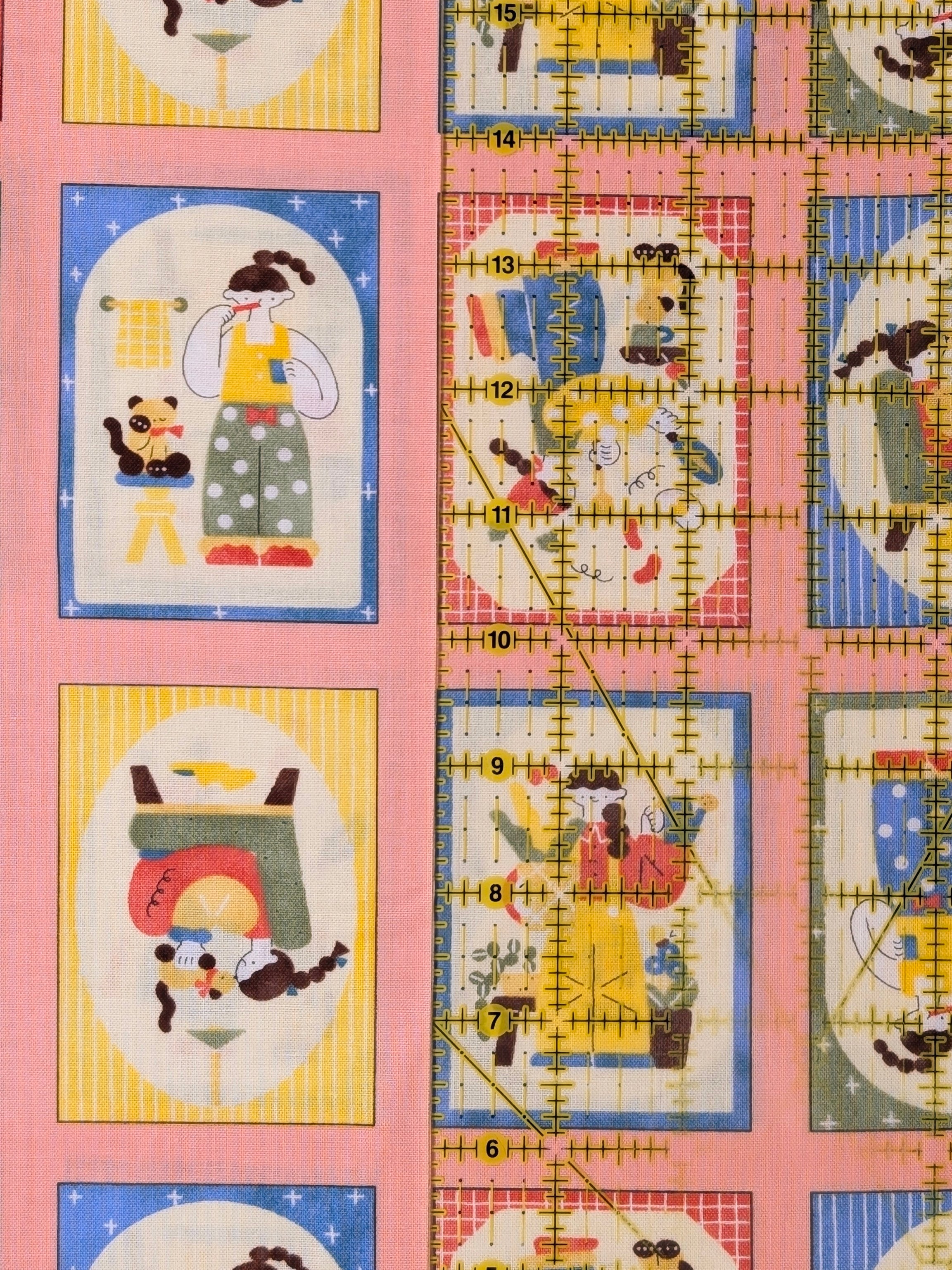 Cosmo - Scrapbook Ladies Japanese Cotton Fabric - Pink
