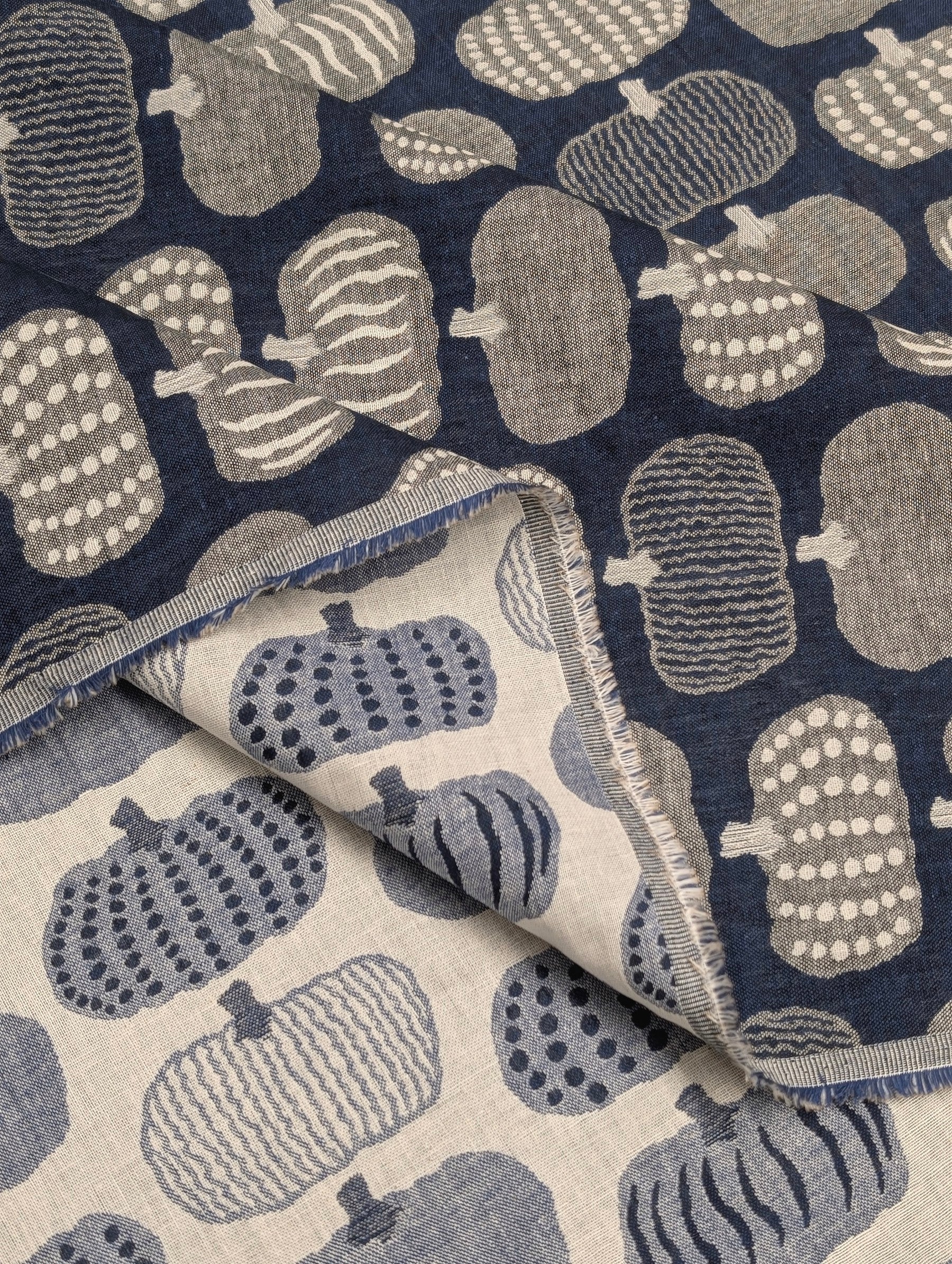 Kobayashi - Pumpkin Double Sided Jacquard Cotton Fabric