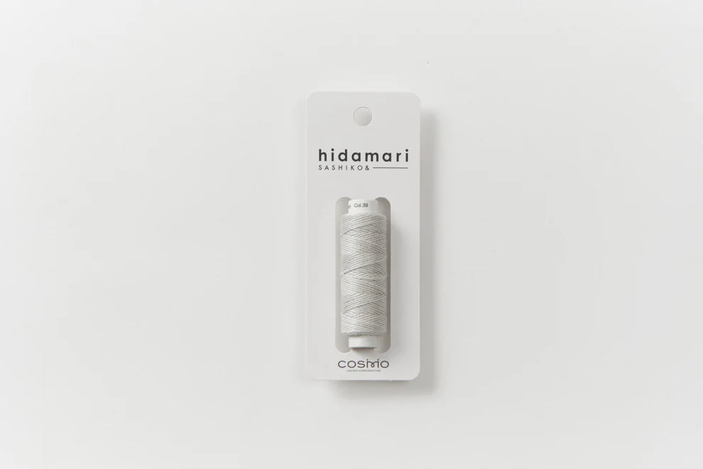 Lecien Cosmo - Hidamari Cotton Sashiko Thread 30m Spool - Black Sesame Latte