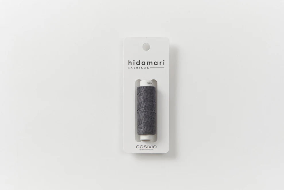 Lecien Cosmo - Hidamari Cotton Sashiko Thread 30m Spool - Squid Ink Pasta