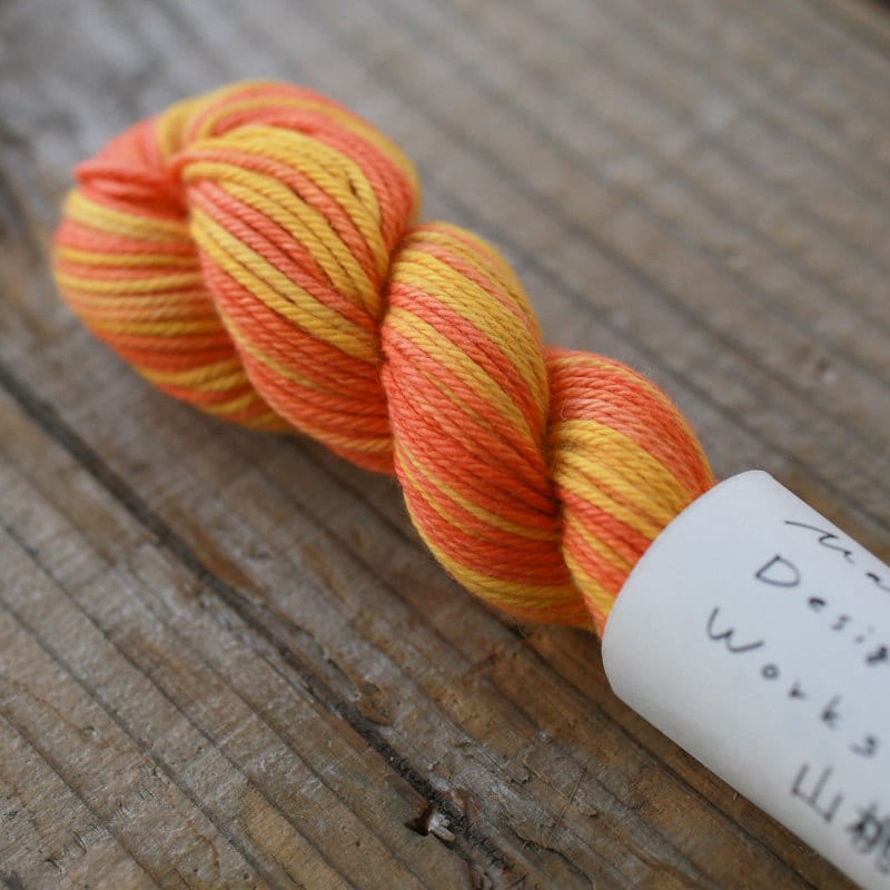 Maito - Natural Dyed Cotton Sashiko and Kogin Thread 70m Skein - Variegated Yellow Orange