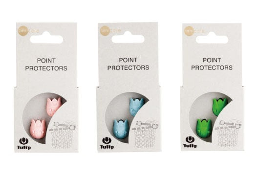 Tulip - Point Protectors Knitting Accessories Size S - Pink/Blue/Green