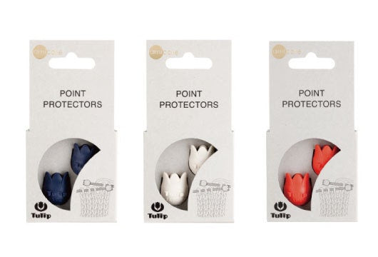 Tulip - Point Protectors Amicolle Knitting Accessories Size Large - Navy/White/Orange