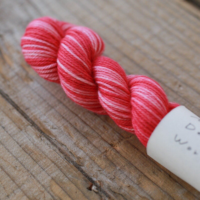 Maito - Natural Dyed Cotton Sashiko and Kogin Thread 70m Skein - Variegated Red Pink