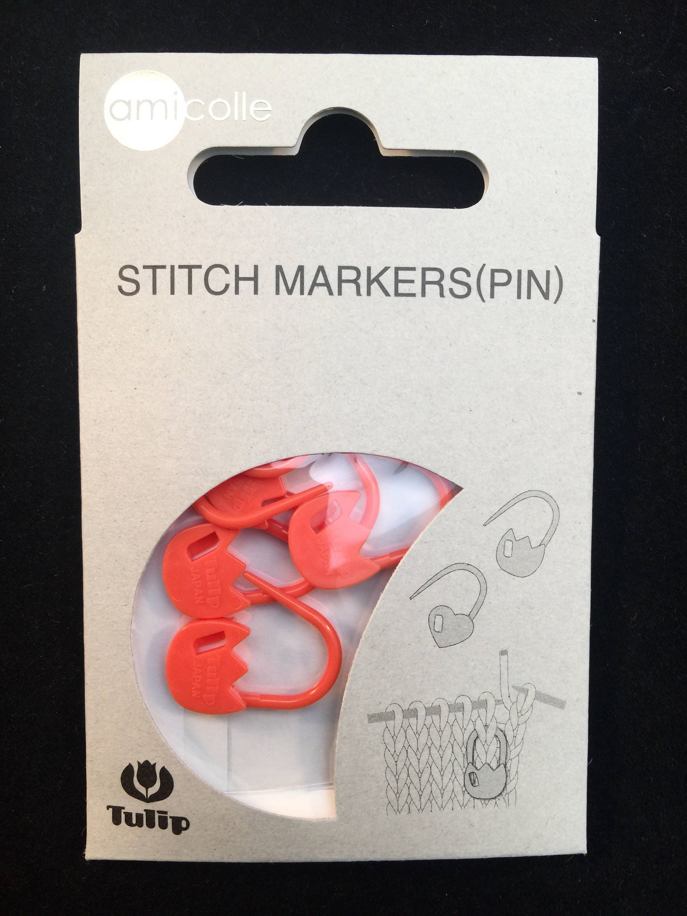Tulip - "Tulip" Stitch Marker Pin Amicolle Knitting Accessories - Orange
