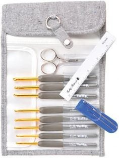 Tulip - "Etimo" Cushion Grip Crochet Hooks Set - Gray Wool