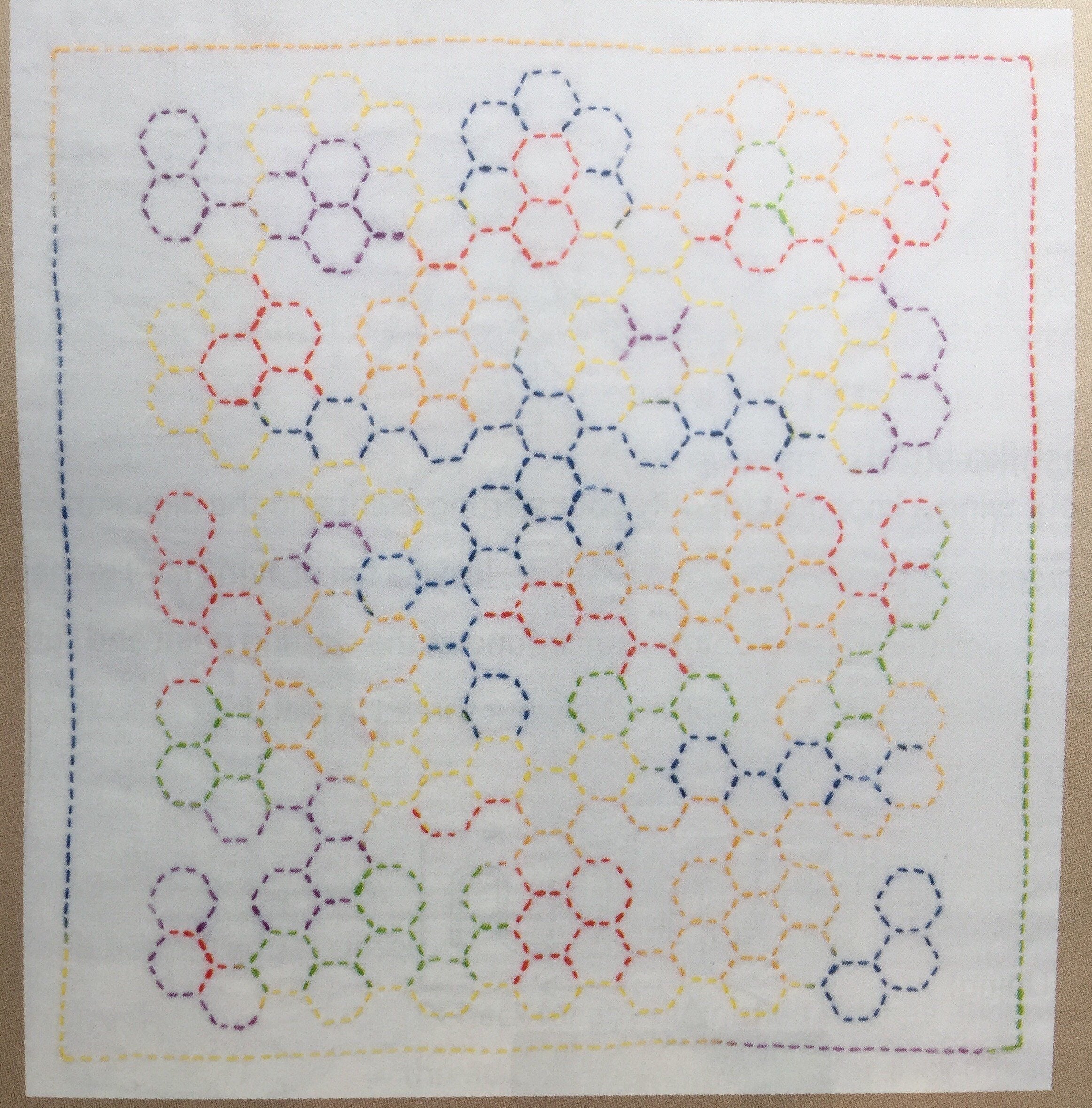 Tulip - World America "Grandmother's Flower Garden" Sashiko Sampler Kit