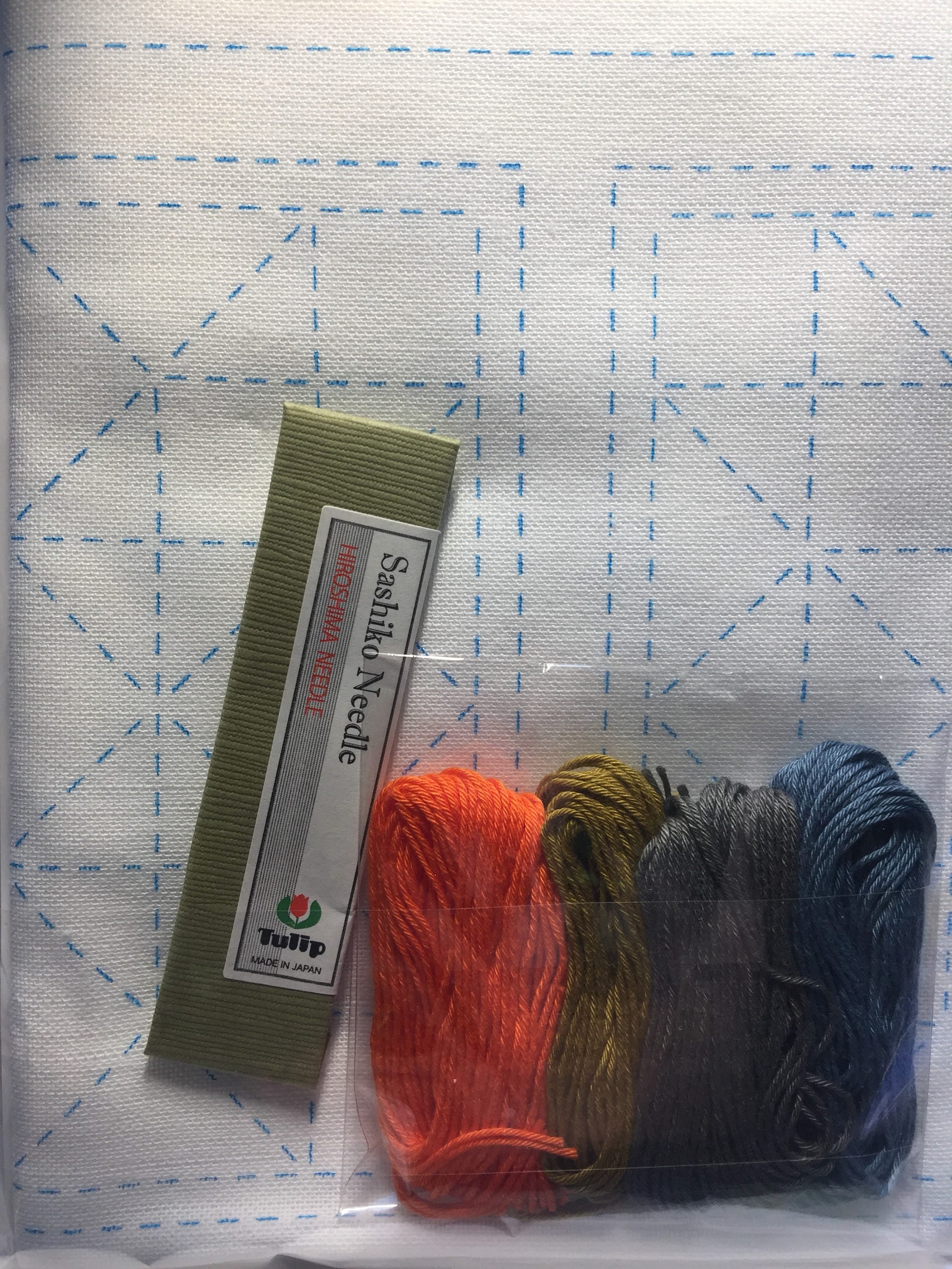 Tulip - World America "Sampler Square" Sashiko Sampler Kit