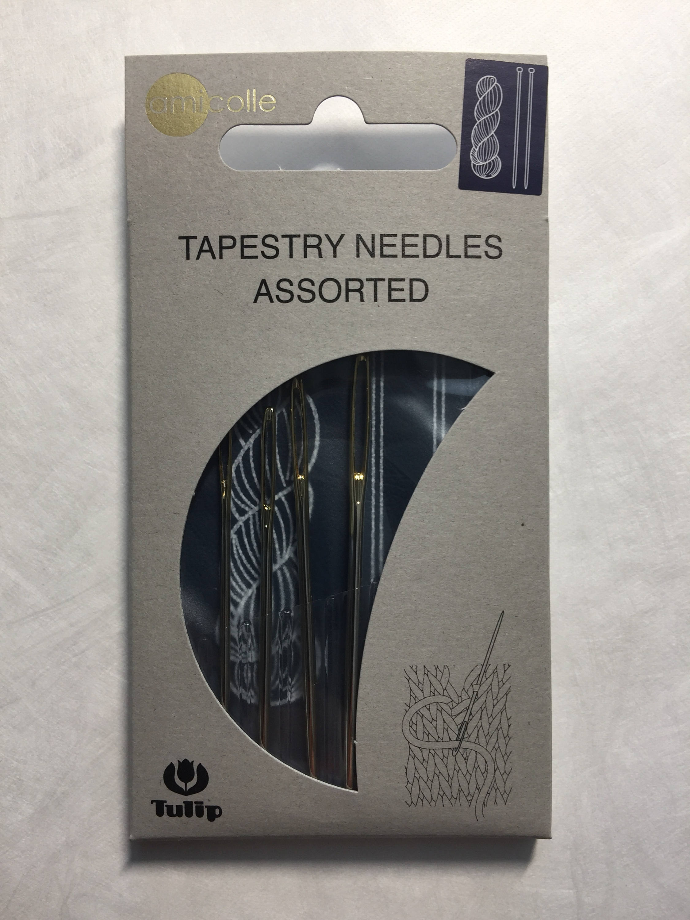 Tulip Tapestry Needles in magnetic case assorted sizes Amicolle