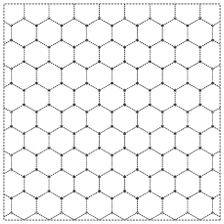 Yokota - Honeycomb Tortoise Shell Cotton Sashiko Fukin Sampler Cloth - White