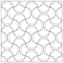 Yokota - Two Birds Cotton Sashiko Fukin Sampler Cloth - White