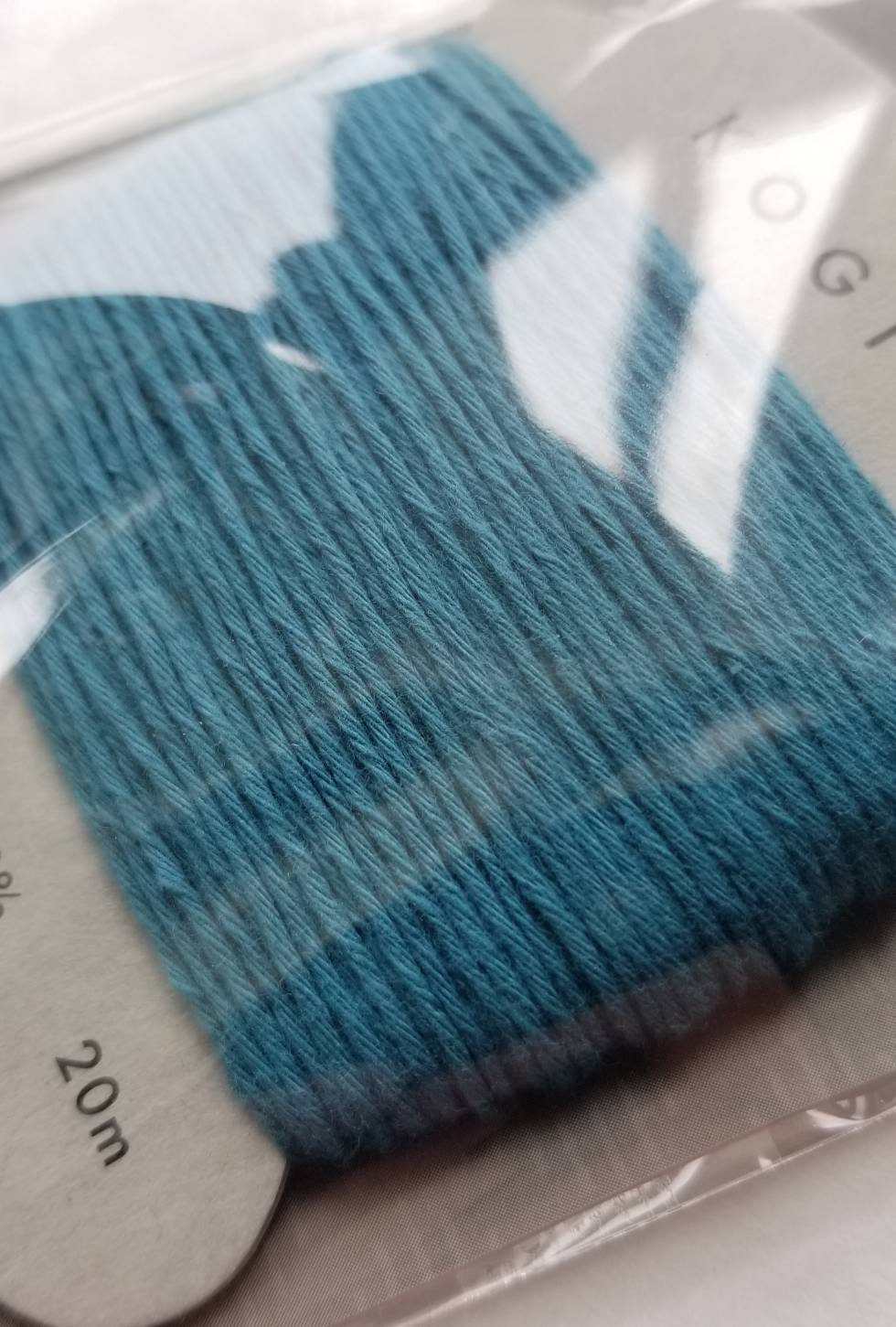 Daruma - Cotton Kogin Thread 20m Card 20/8 - #5 Teal Blue