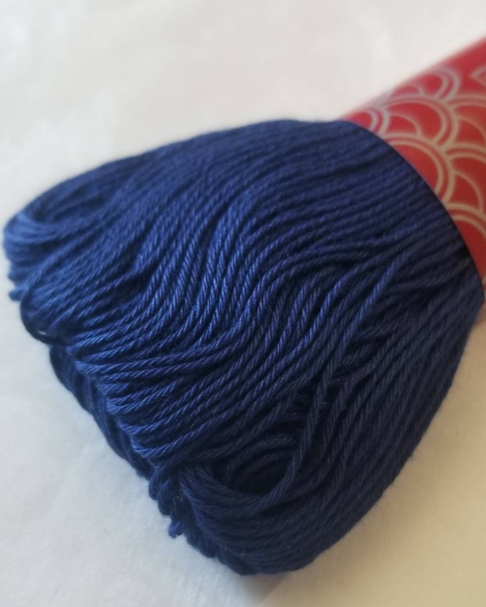 Yokota - Cotton Sashiko Thread 100m Skein - #6 Navy Blue