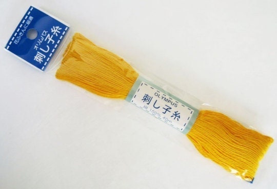 Olympus - Cotton Sashiko Thread 20m Skein - Color #16 Yellow