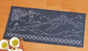 Olympus - Table Runner Sashiko Sampler Kit - Navy