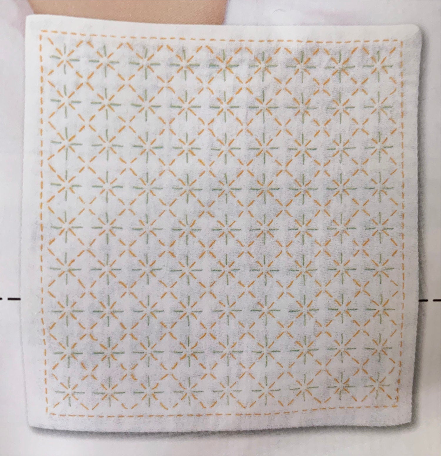 Olympus - Pineapple Sashiko Handkerchief Sampler Kit - White