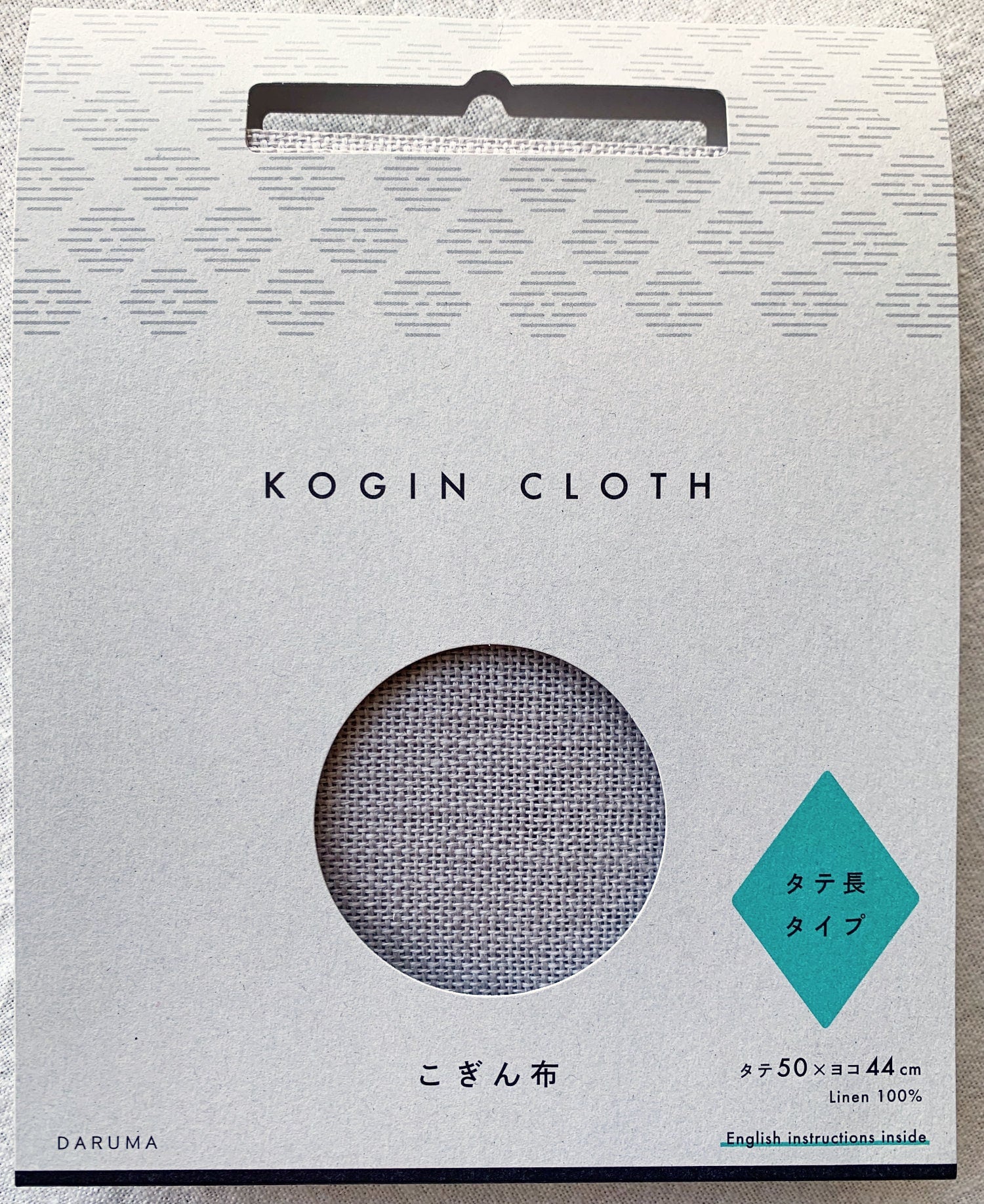 Daruma - Linen Kogin Cloth - Gray