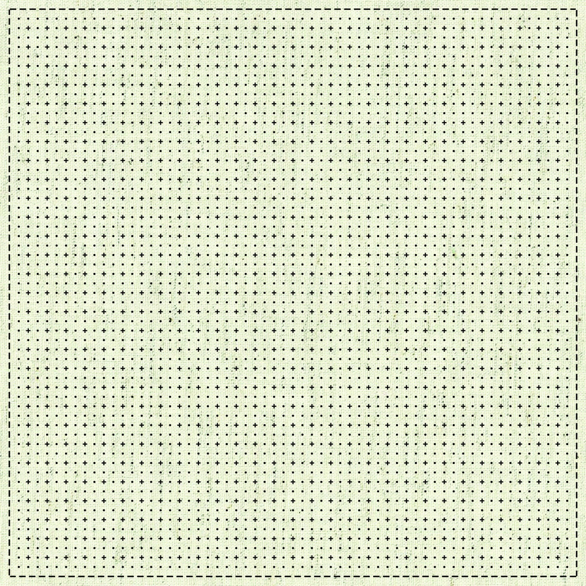 QH Textiles - Grid 1 Cotton Sashiko Fukin Sampler Cloth - Beige greige