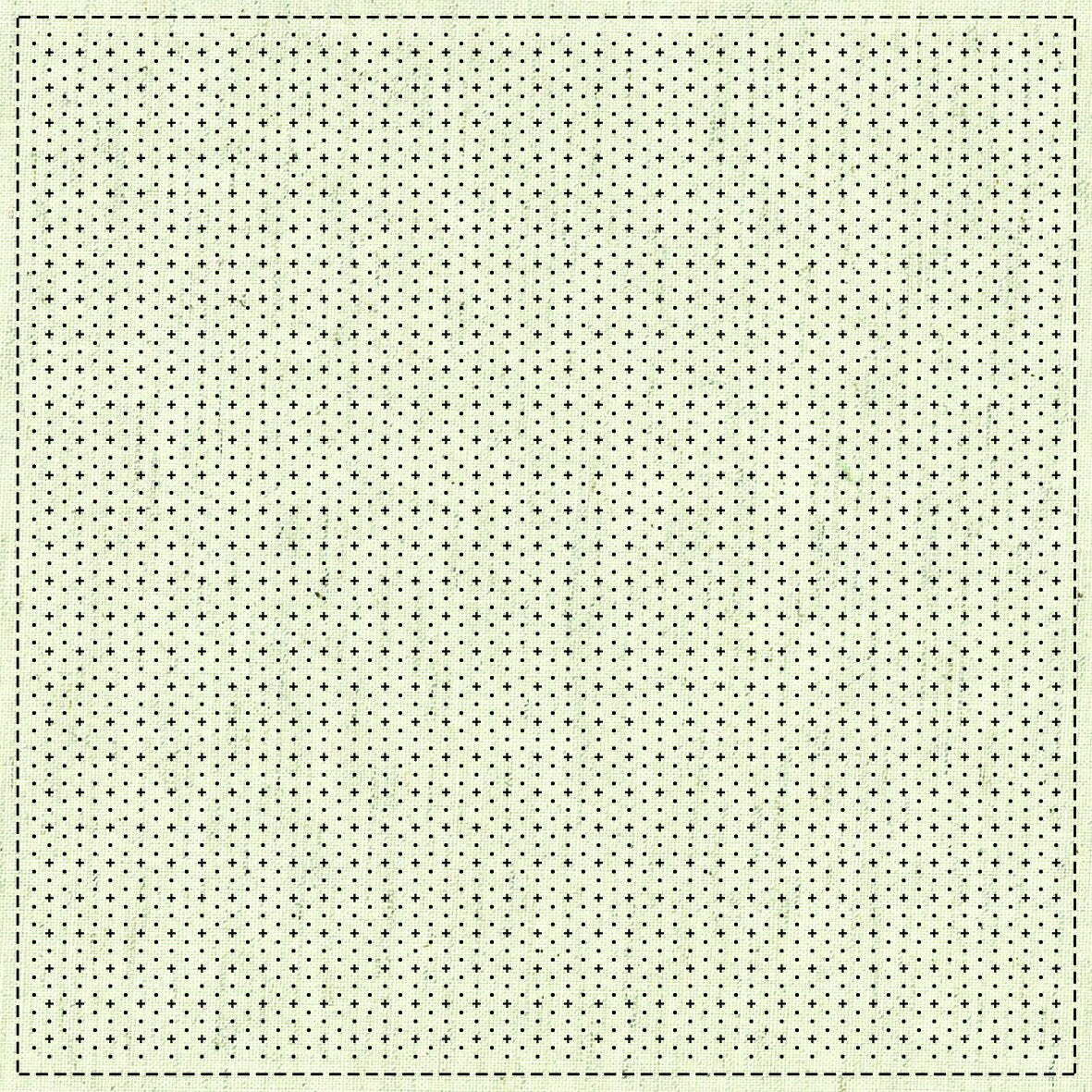 QH Textiles - Grid 2 Cotton Sashiko Fukin Sampler Cloth - Beige greige
