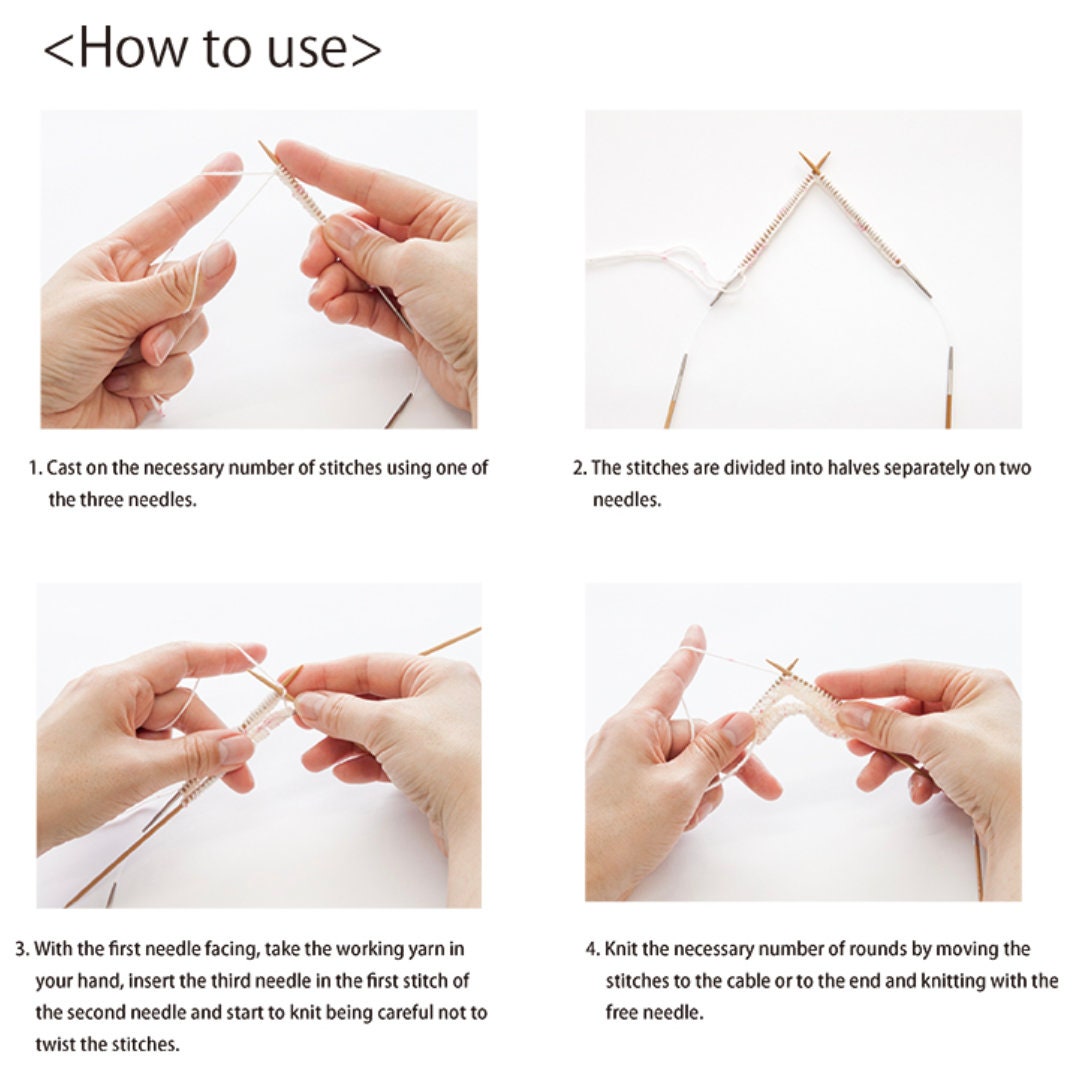 Tulip - CarryS Interchangeable Fine Gauge Knitting Needle Set - Bamboo