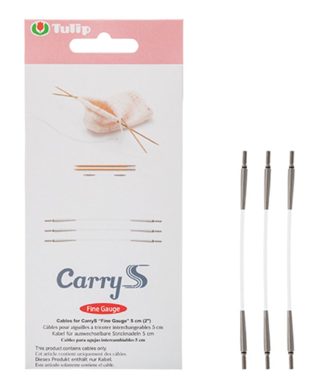 Tulip - CarryS Cables for Fine Gauge Interchangeable Knitting Needle Set - Bamboo