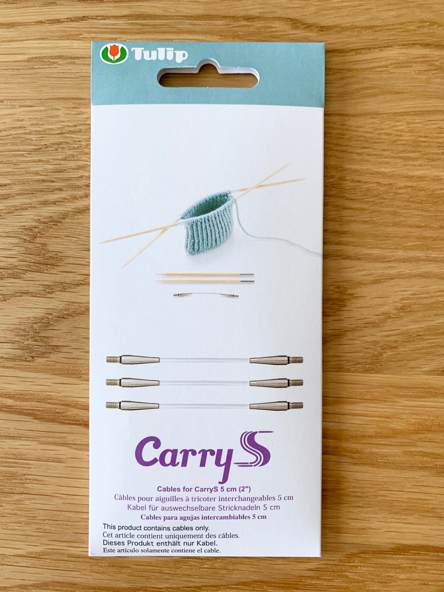 Tulip - CarryS Cables for Interchangeable Knitting Needle Set - Bamboo