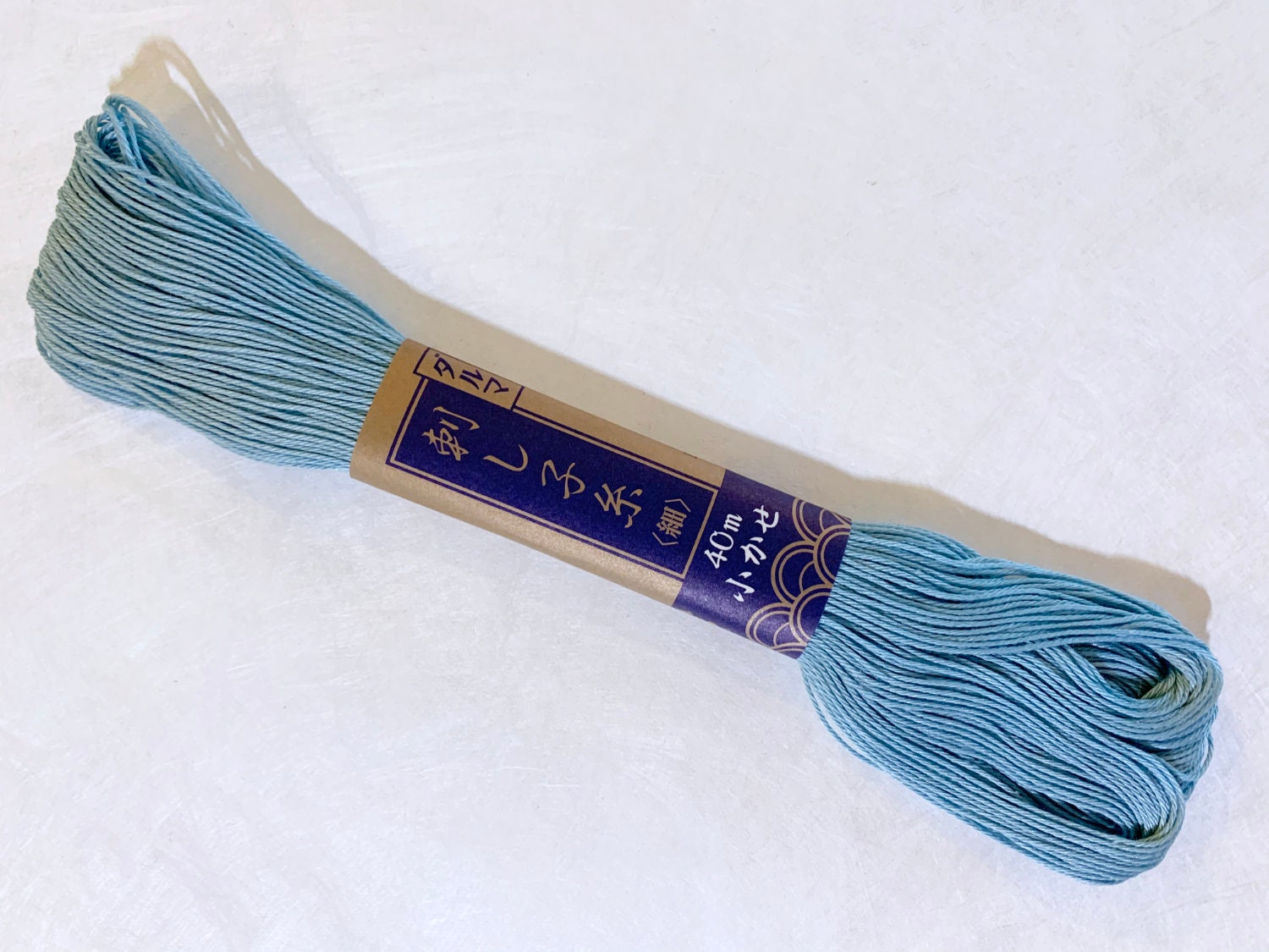 Yokota - Cotton Sashiko Thread 40m Skein - #26 Light Blue