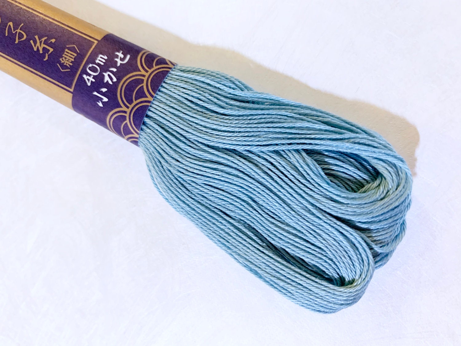 Yokota - Cotton Sashiko Thread 40m Skein - #26 Light Blue