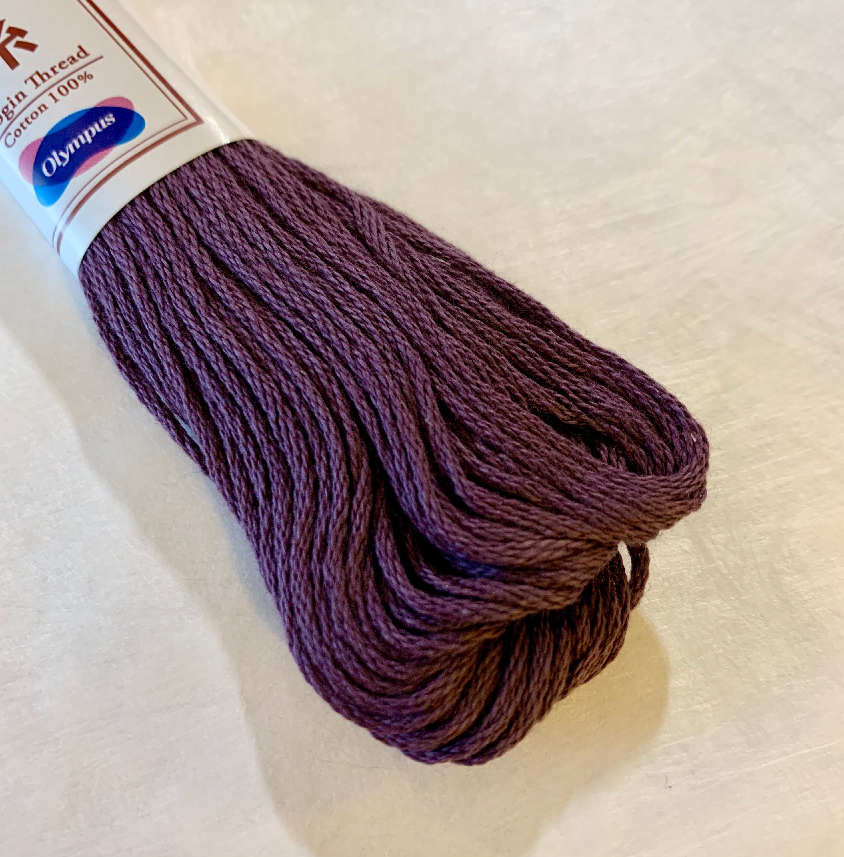 Olympus - Cotton Kogin Thread 18m Skein - #655 Blackberry Purple