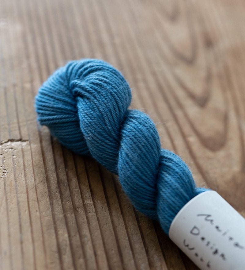 Maito - Natural Dyed Cotton Sashiko and Kogin Thread 70m Skein - Monochrome Pale Indigo