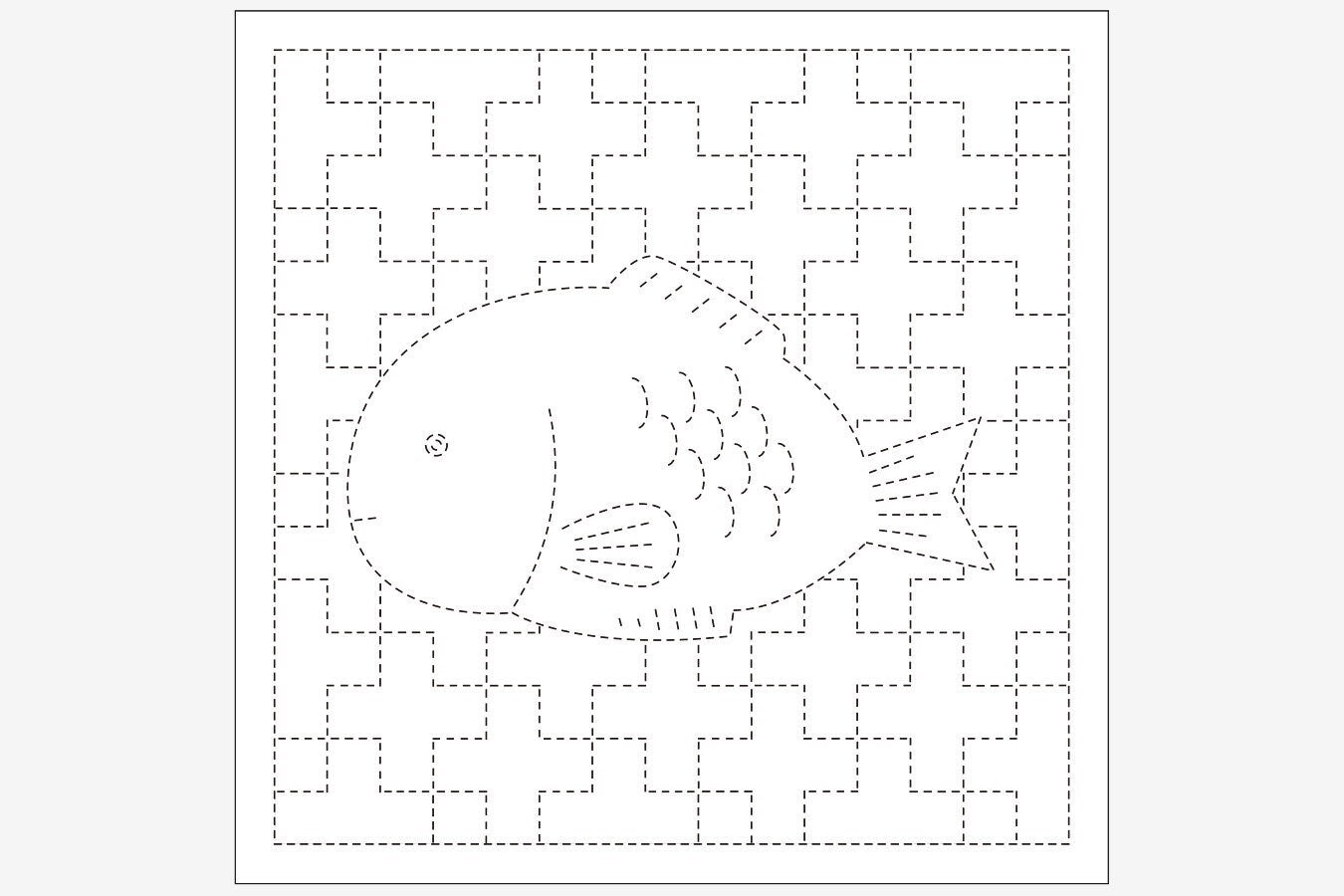 Daruma - Tai and Juji-Tsunagi Cotton Sashiko Fukin Sampler Cloth - Blue or White