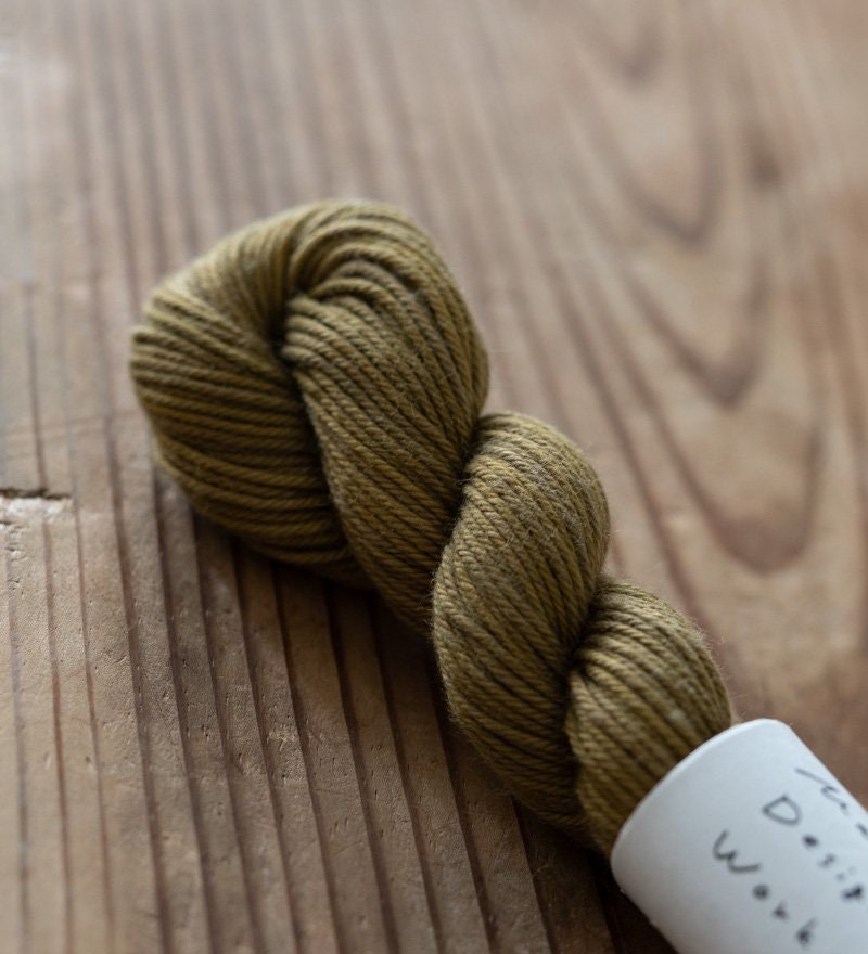 Maito - Natural Dyed Cotton Sashiko and Kogin Thread 70m Skein - Monochrome Khaki