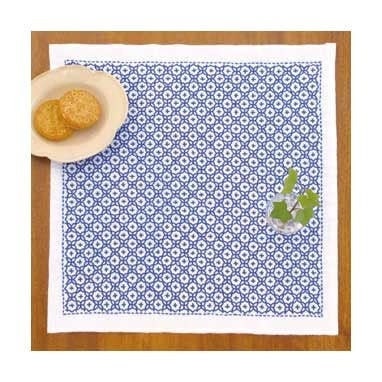 Olympus - Cross Flower Sashiko Sampler Kit - Blue / White