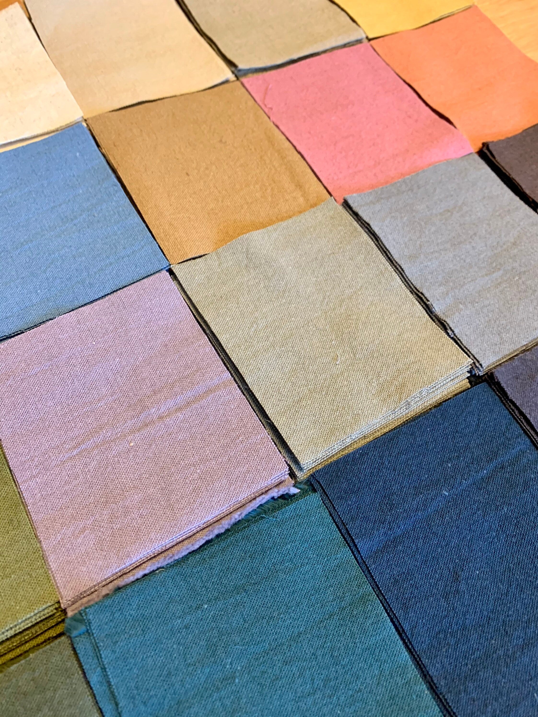 Cosmo - SWATCHES 21-Piece Cotton Linen Blend Fabric - Solids