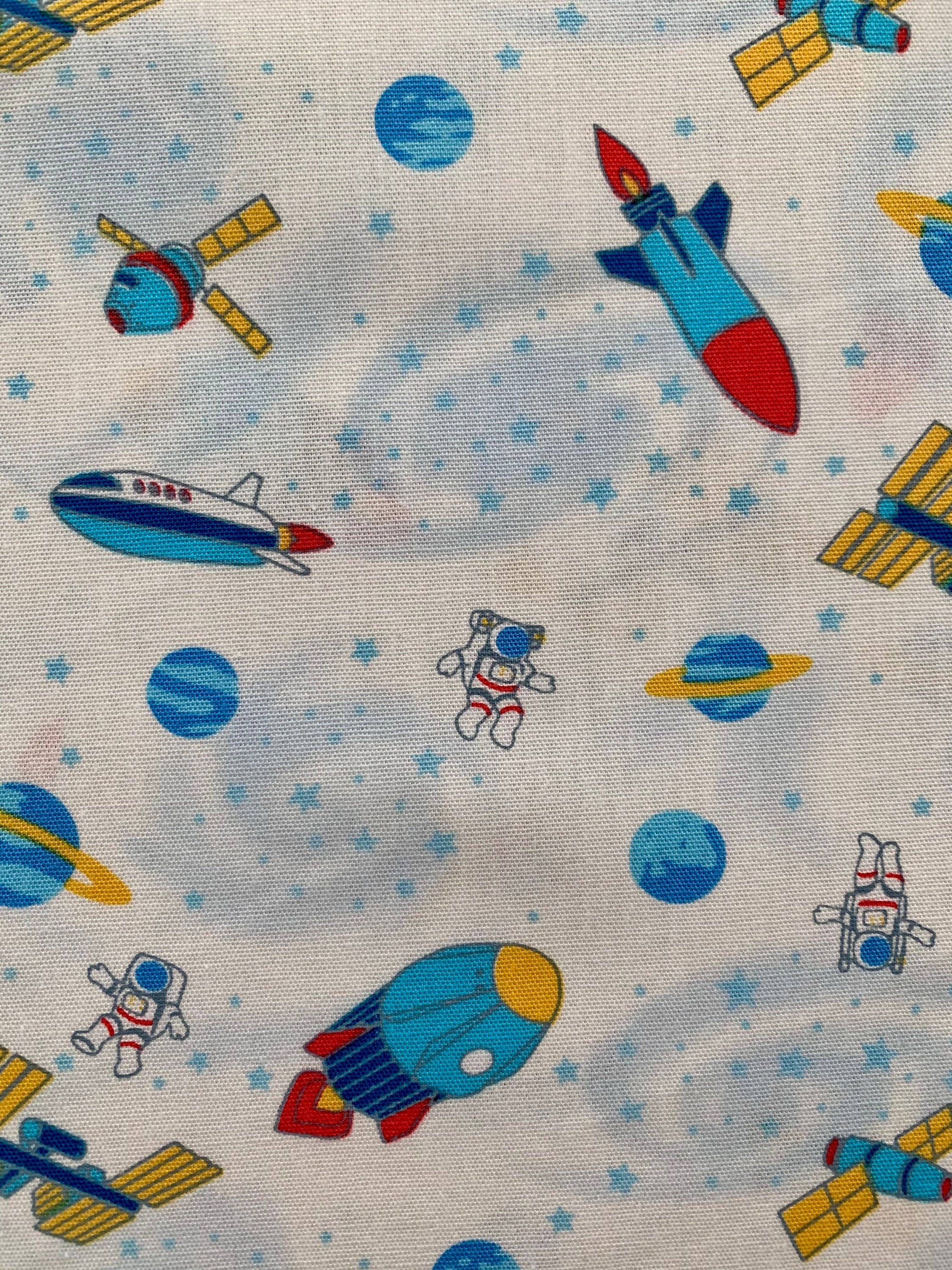 Asano - SALE Space Walk Cotton Fabric - White
