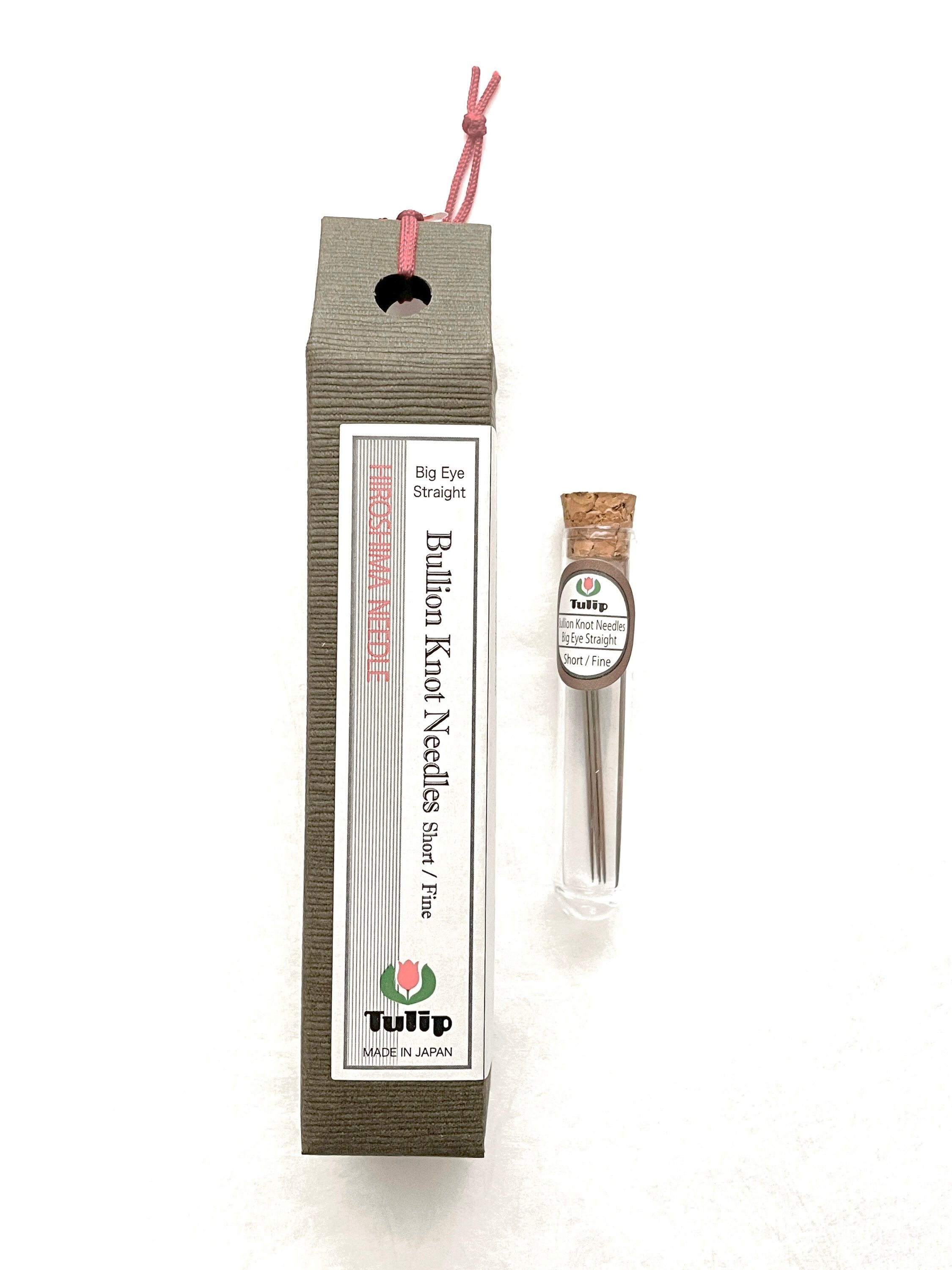 Tulip Bullion Knot Needles Short Fine Big Eye Straight THN-109e